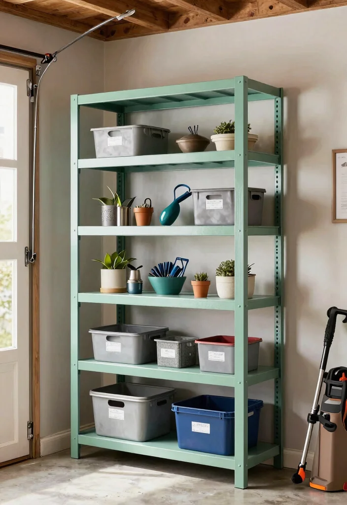 13 Smart Pressure Washer Storage Ideas for Your Garage 12. Compact Vertical Shelving Units 0