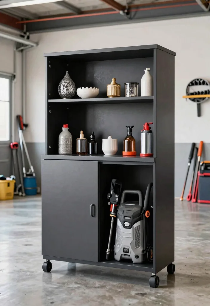13 Smart Pressure Washer Storage Ideas for Your Garage 4. Utility Cabinets for Storage 0