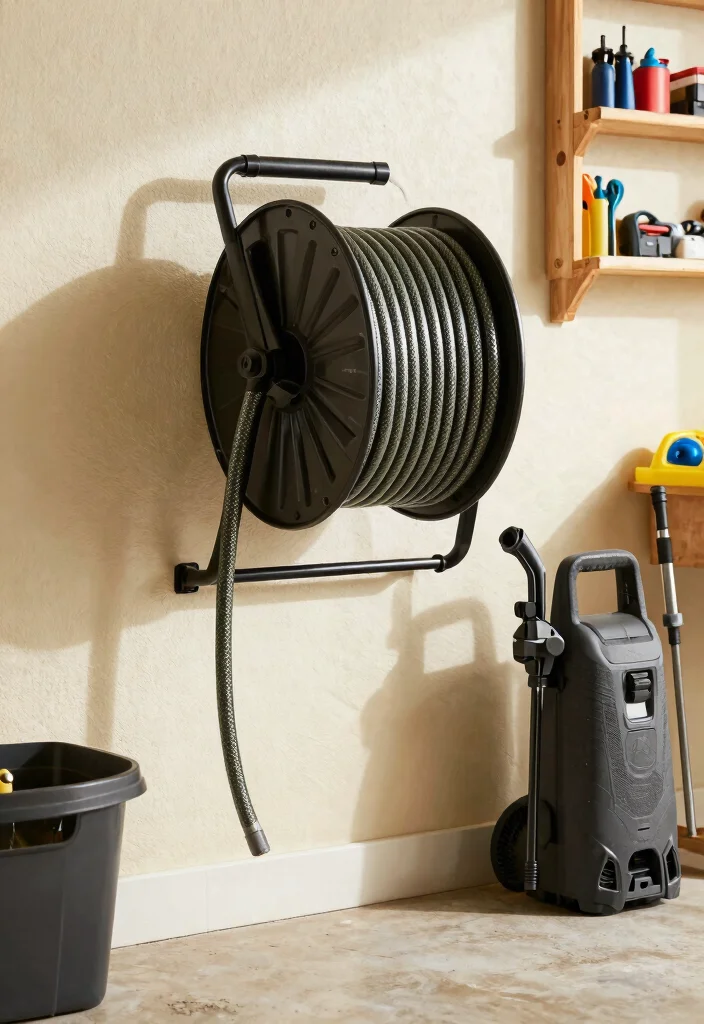 13 Smart Pressure Washer Storage Ideas for Your Garage 6. Hose Reels for Convenient Storage 0