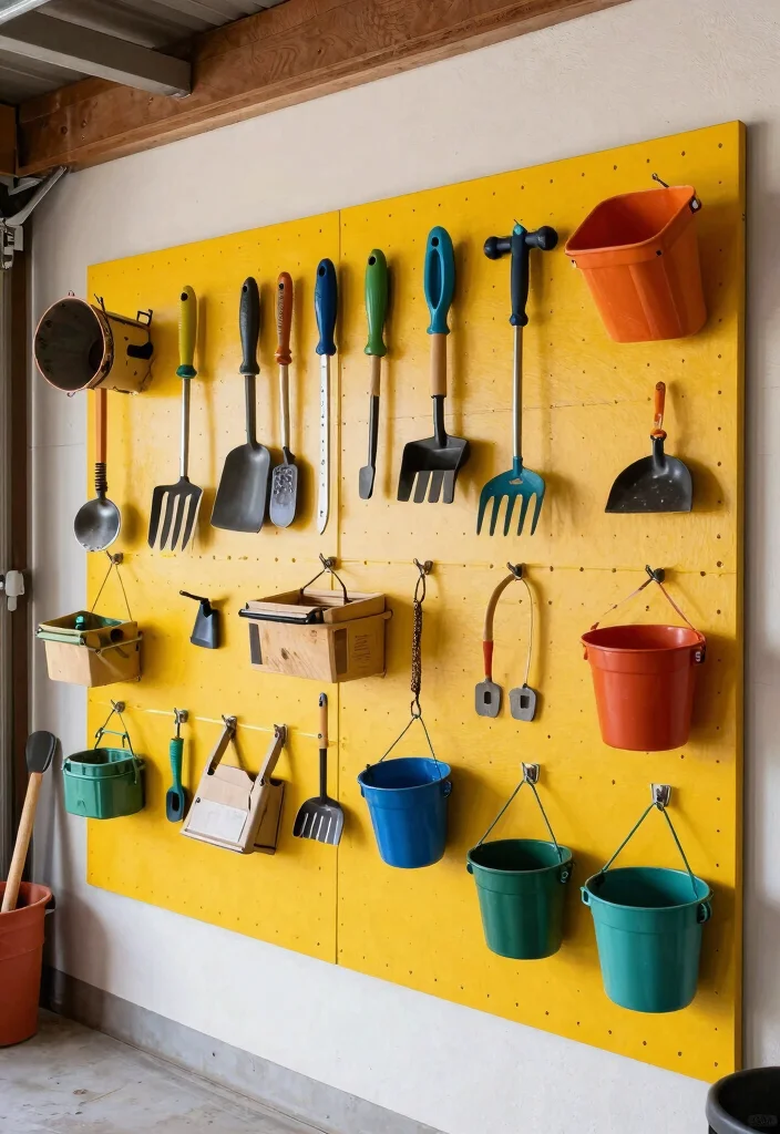 13 Smart Pressure Washer Storage Ideas for Your Garage 8. Pegboard Wall for Versatile Storage 0