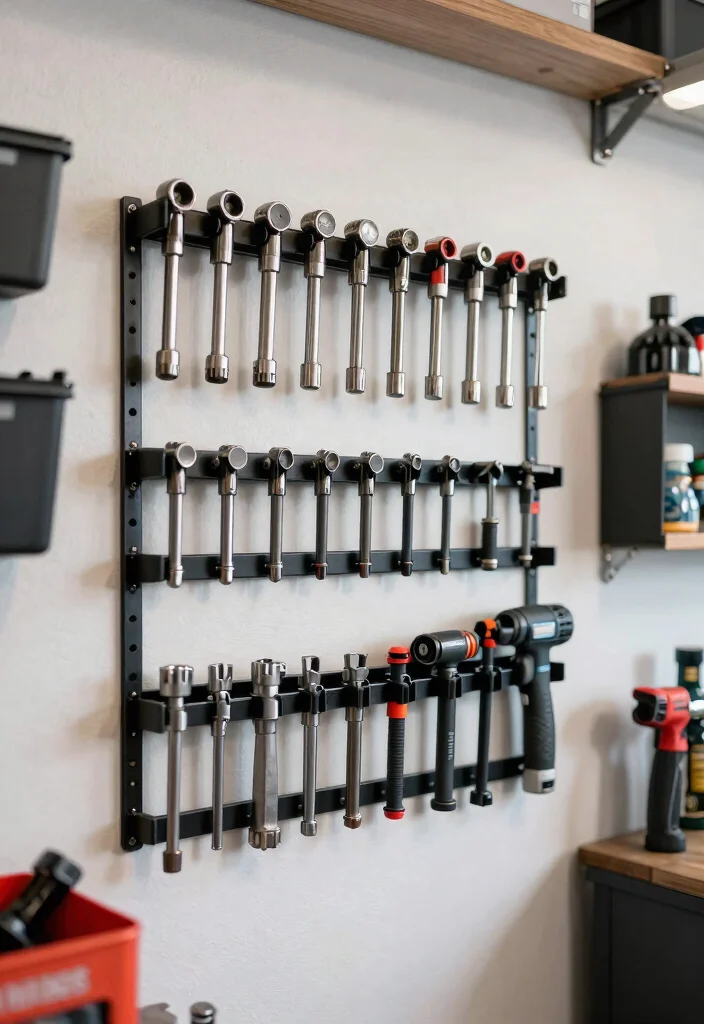 13 Smart Pressure Washer Storage Ideas for Your Garage 9. Magnetic Tool Holders 0