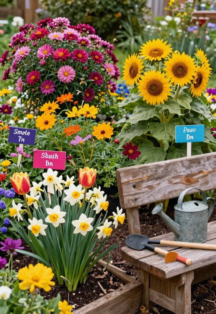 13 Vibrant Raised Bed Flower Garden Ideas for Cut Flowers 3. Seasonal Flower Rotations 0