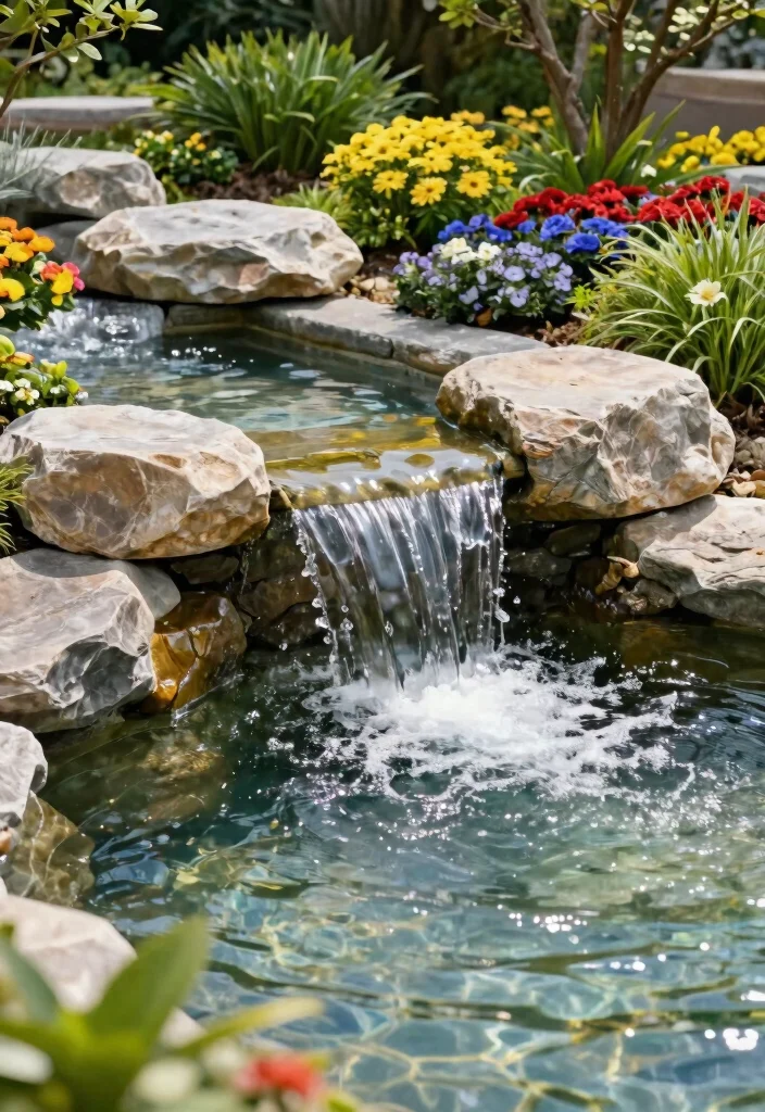 15 Beautiful Garden Fish Pond Ideas Koi and Goldfish 9. Pondless Waterfall Features 0