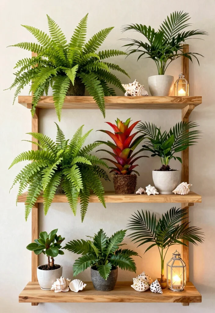 15 Beautiful Plant Shelf Decorating Ideas Pro Styling 3. Embrace a Themed Arrangement 0