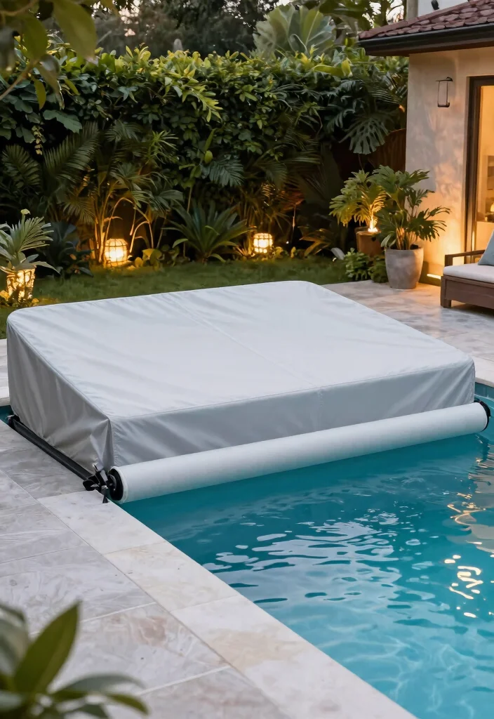 15 Best Inground Pool Cover Ideas for Winter Protection 11. Dual purpose Covers 0