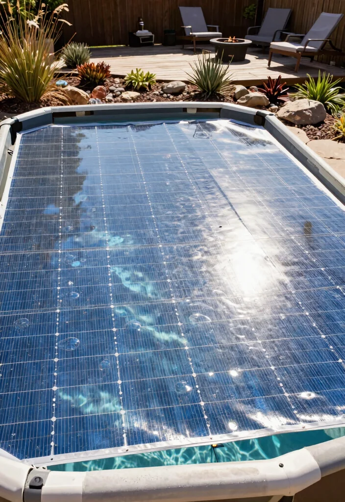 15 Best Inground Pool Cover Ideas for Winter Protection 2. Solar Covers for Energy Efficiency 0