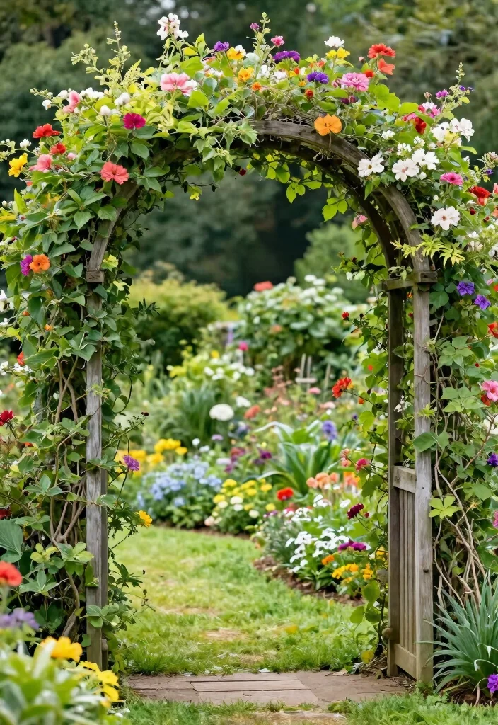 15 Best Raised Garden Bed Trellis Ideas for Climbing Plants 7. Archway Trellis 0