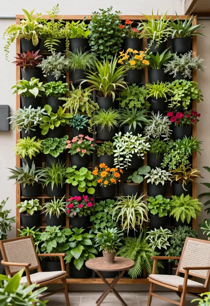 15 Best Raised Garden Bed Trellis Ideas for Climbing Plants 9. Vertical Plant Wall 0