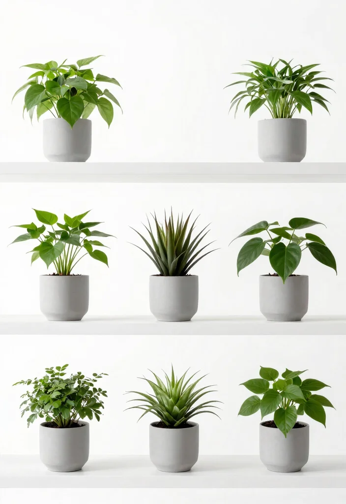 15 Best Ways to Display Indoor Plant Collection on Shelf 15. Minimalist Shelf Styling 0