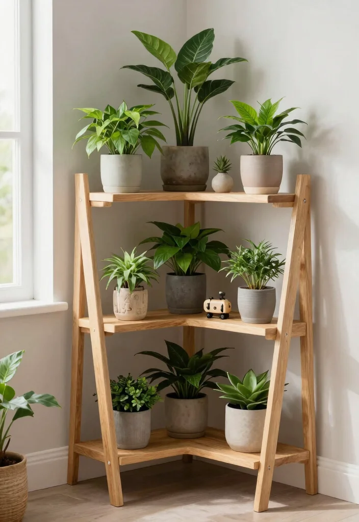 15 Best Ways to Display Indoor Plant Collection on Shelf 5. Experiment with Shelf Styles 0