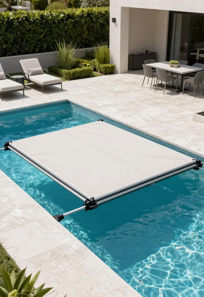 15 Breathtaking Luxury Pool Cover Ideas Resort Vibe 1. Modern Retractable Pool Covers 0