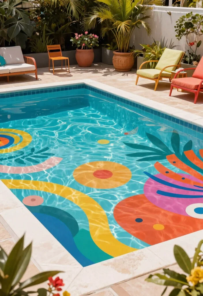 15 Breathtaking Luxury Pool Cover Ideas Resort Vibe 10. Artistic Vinyl Covers 0