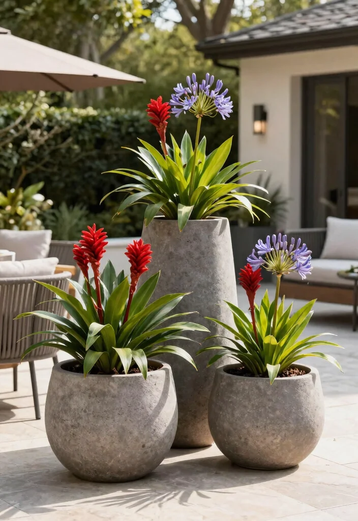 15 Bright Large Planter Concepts Outdoor Full Sun Survivors 11. Luxurious Fiberglass Planters 0