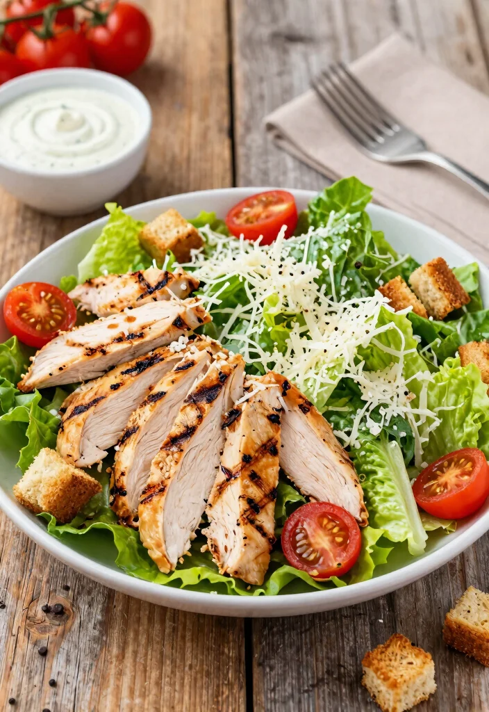 15 Easy Pellet Grill Dinner Ideas for Busy Weeknights 14. Grilled Chicken Caesar Salad 0