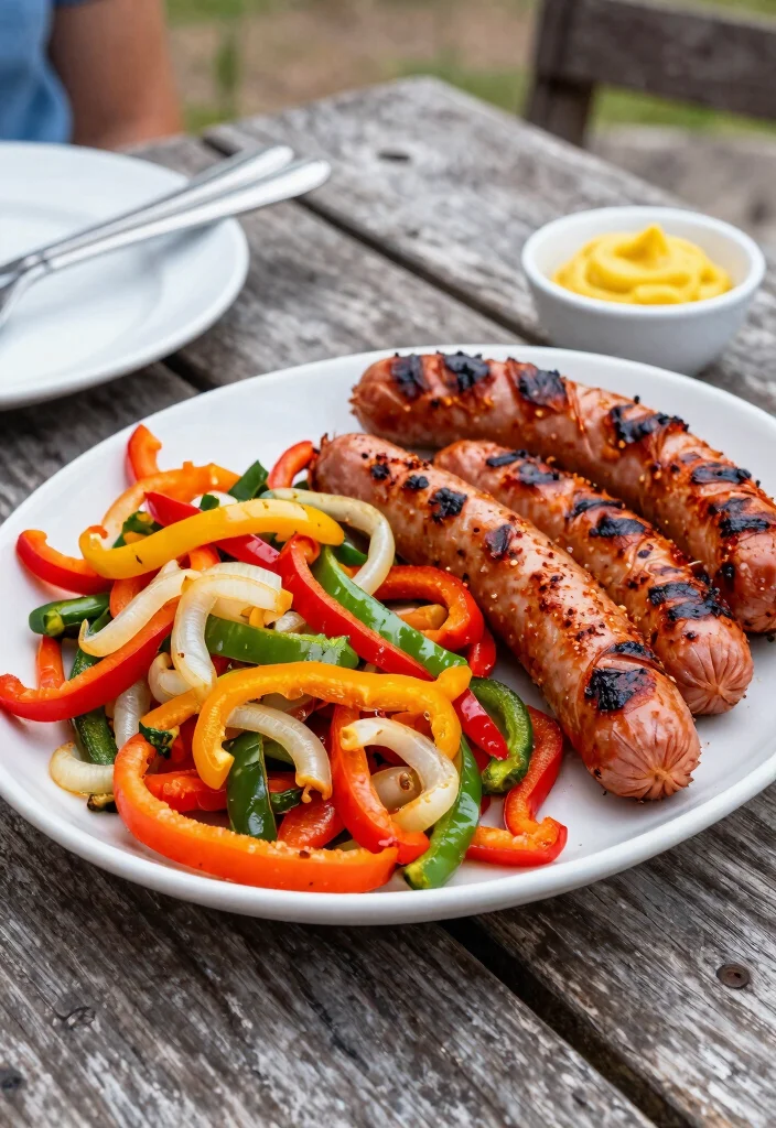 15 Easy Pellet Grill Dinner Ideas for Busy Weeknights 7. Spicy Sausages and Peppers 0