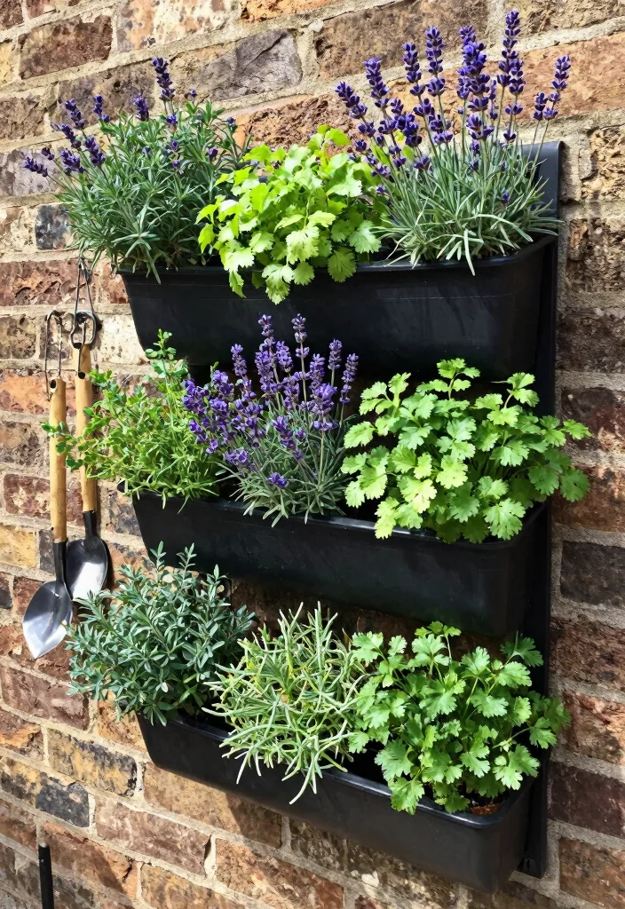 15 Fragrant Raised Bed Herb Garden Ideas Near Your Kitchen 1. Vertical Herb Garden 0