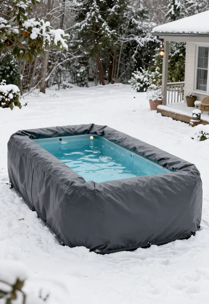 15 Heavy Duty Winter Pool Cover Ideas for Freezing Temps 14. Insulated Pool Covers with Air Pockets 0