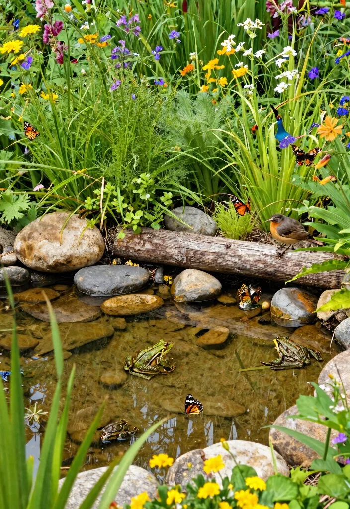 15 Most Relaxing Garden Pond Inspiration Layouts 9. Wildlife Friendly Pond 0