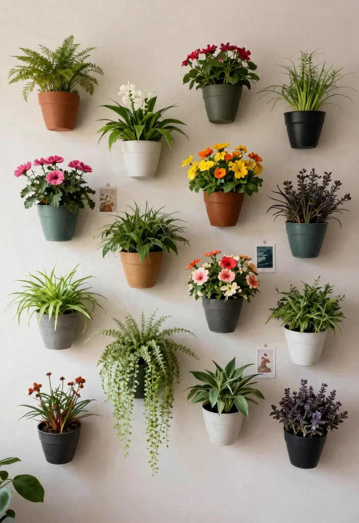 15 Practical Small Plant Shelf Ideas for Tiny Spaces 13. Wall Mounted Planters 0