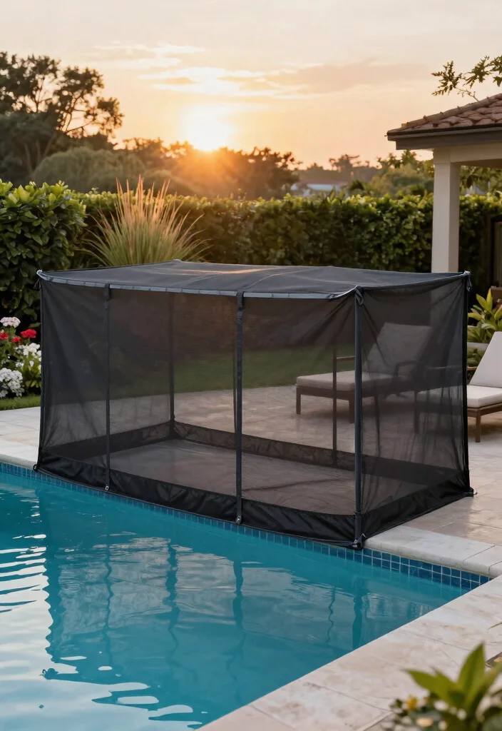 15 Smart Pool Cover Ideas to Protect Your Backyard Oasis 3. Fitted Mesh Safety Covers 0