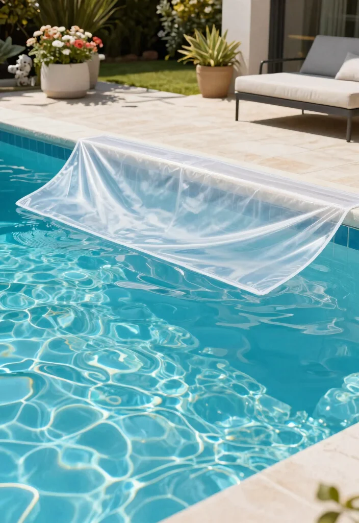 15 Smart Pool Cover Ideas to Protect Your Backyard Oasis 8. Clear Vinyl Safety Covers 0