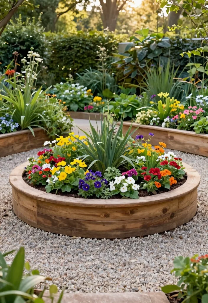 15 Smart Raised Garden Bed Layout Ideas to Maximize Space 8. Circular Raised Beds 0