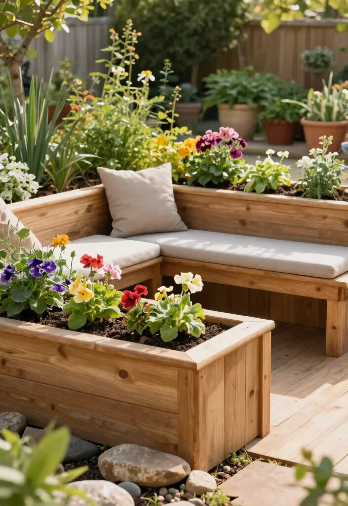 15 Smart Raised Garden Bed Layout Ideas to Maximize Space 9. Raised Beds with Built in Seating 0