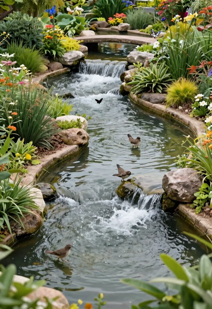 15 Stunning Garden Pond Ideas Waterfall Designs Must See 8. Cascading Streams to Connect Multiple Ponds 0