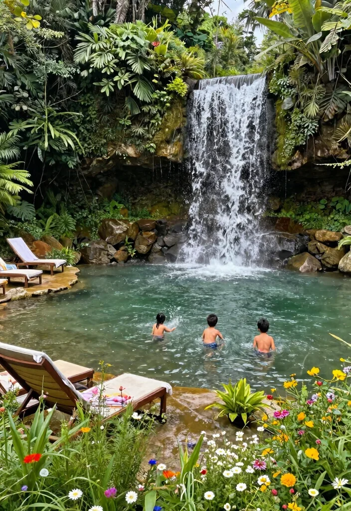 15 Stunning Garden Pond Ideas Waterfall Designs Must See 9. Natural Swimming Pond with Waterfall 0