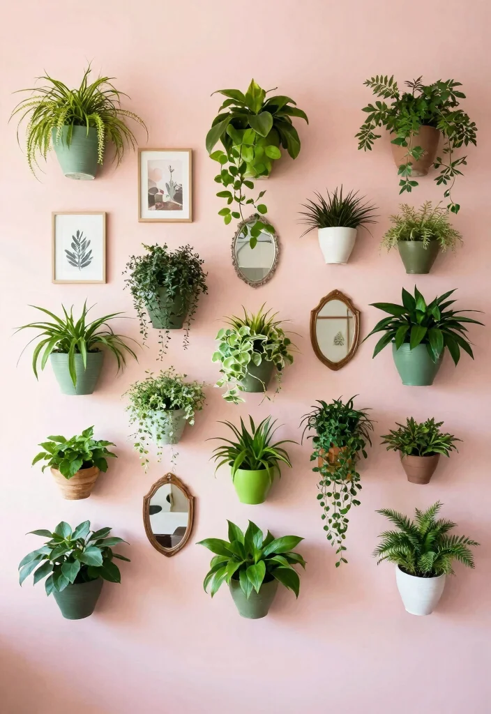17 Aesthetic Indoor Plant Shelf Ideas for a Cozy Vibe 4. Wall Mounted Planters 0