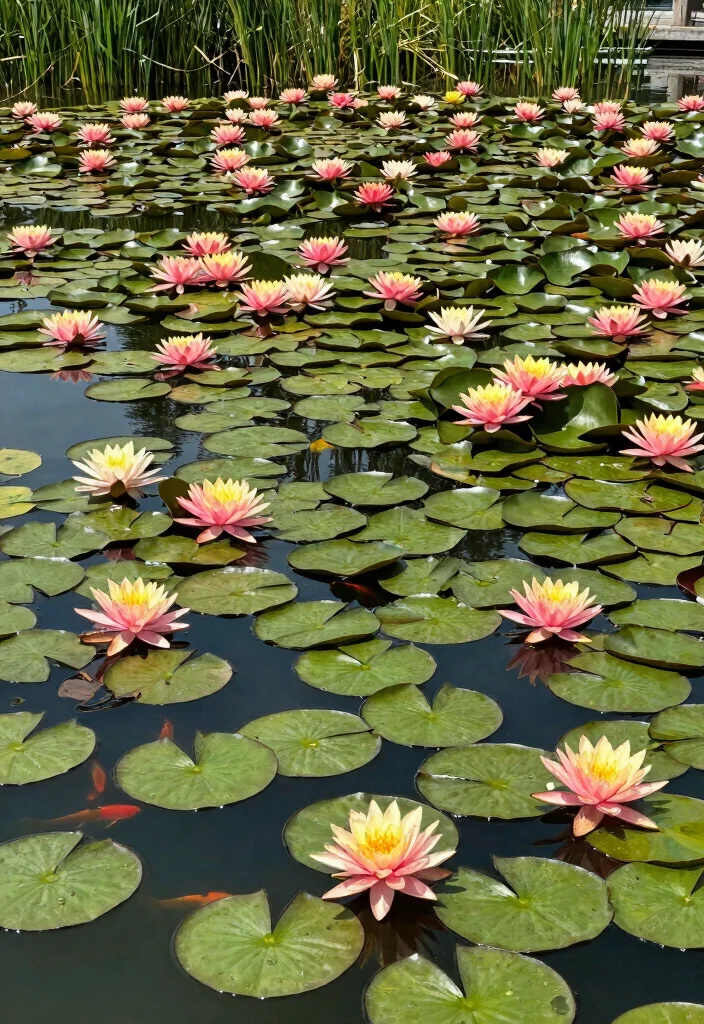 17 Best Pond Garden Ideas Landscaping Tips for Beginners 2. Water Lilies for Color and Texture 0