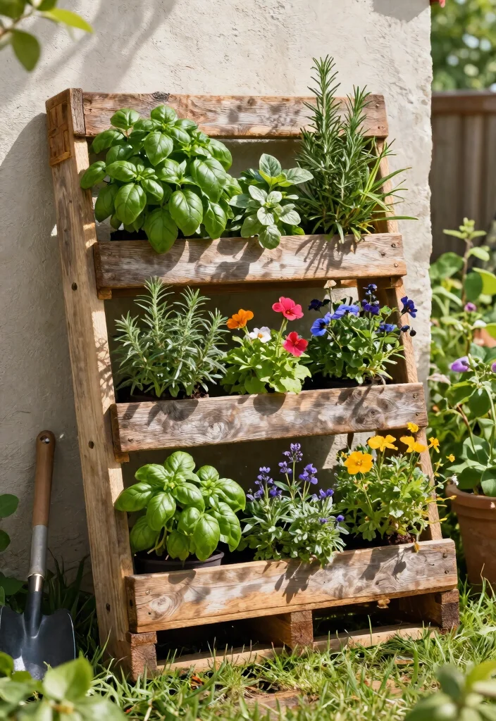 17 Easy DIY Raised Garden Bed Ideas You Can Build Fast 1. Vertical Pallet Garden 0