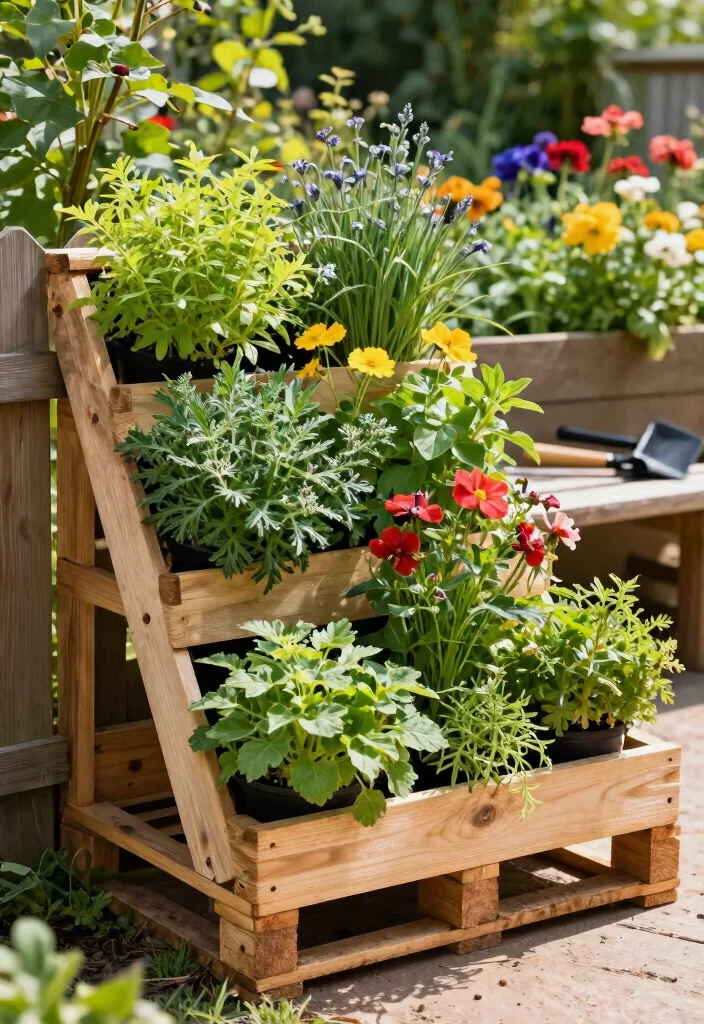 20 Amazing Raised Garden Bed Inspiration Photos for Your Yard 2. Vertical Pallet Gardens 0