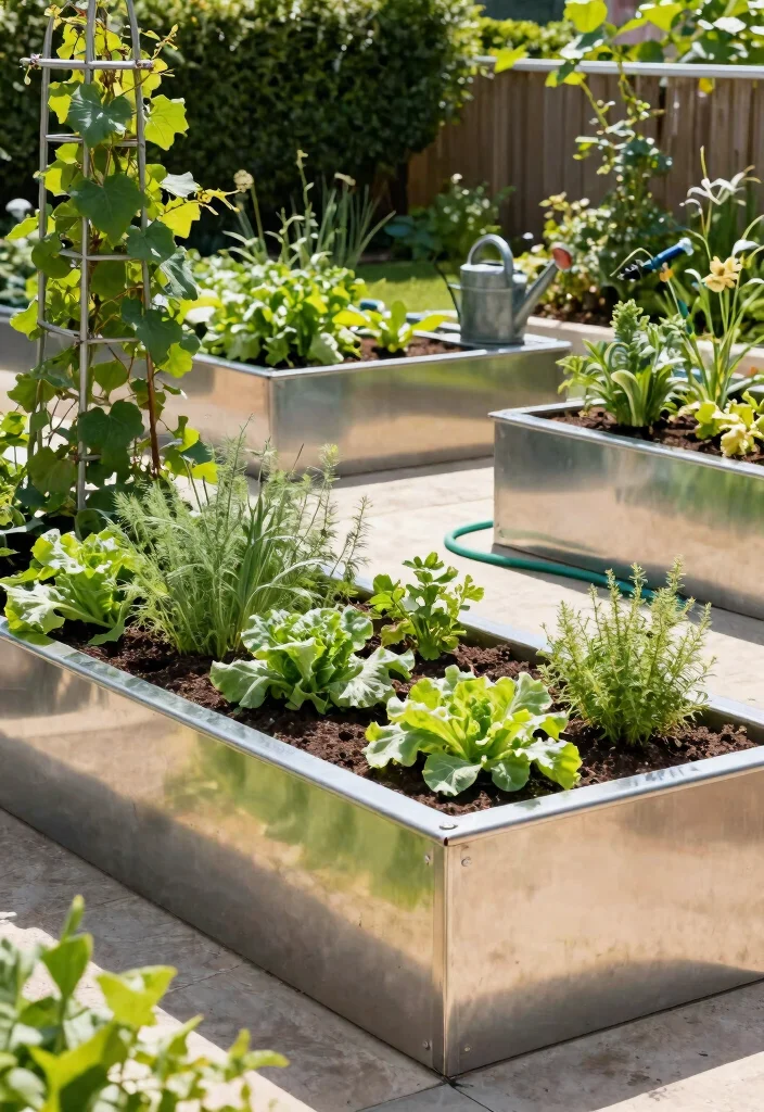 20 Amazing Raised Garden Bed Inspiration Photos for Your Yard 3. Metal Raised Bed Designs 0