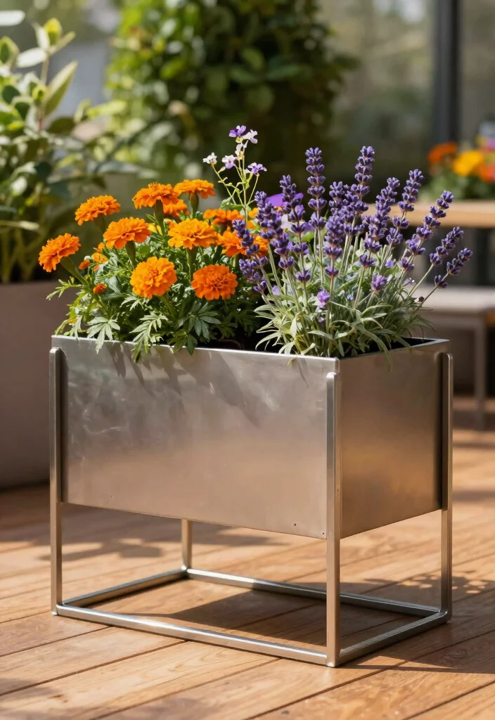 20 Breathtaking Large Flower Planter Ideas for Summer 11. Elevated Planters 0