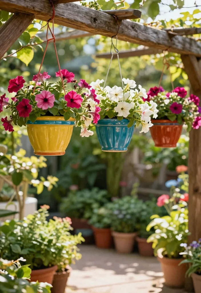 20 Breathtaking Large Flower Planter Ideas for Summer 3. Hanging Planters 0