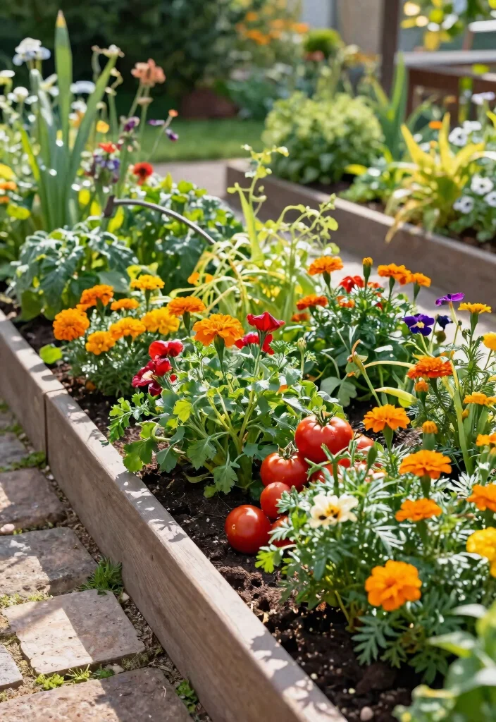 21 Beautiful Backyard Raised Bed Garden Ideas Lush Growth 12. Mixed Use Garden Beds 0