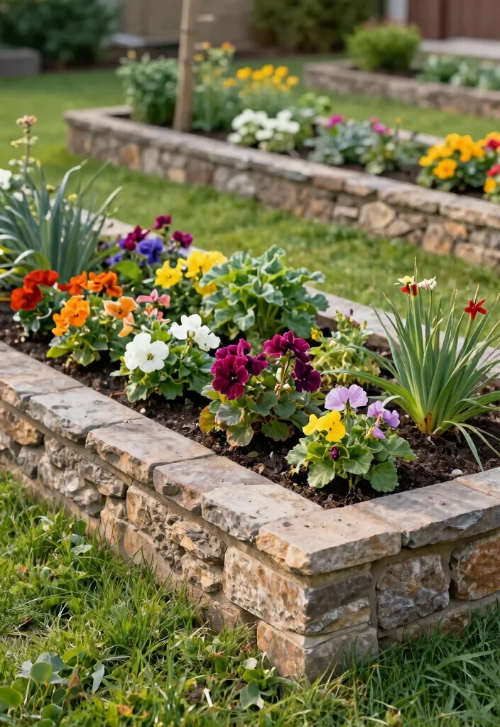 21 Beautiful Backyard Raised Bed Garden Ideas Lush Growth 14. Decorative Edging for Raised Beds 0