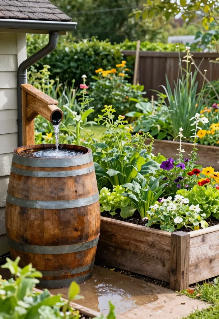 21 Beautiful Backyard Raised Bed Garden Ideas Lush Growth 15. Rainwater Harvesting in Raised Gardens 0