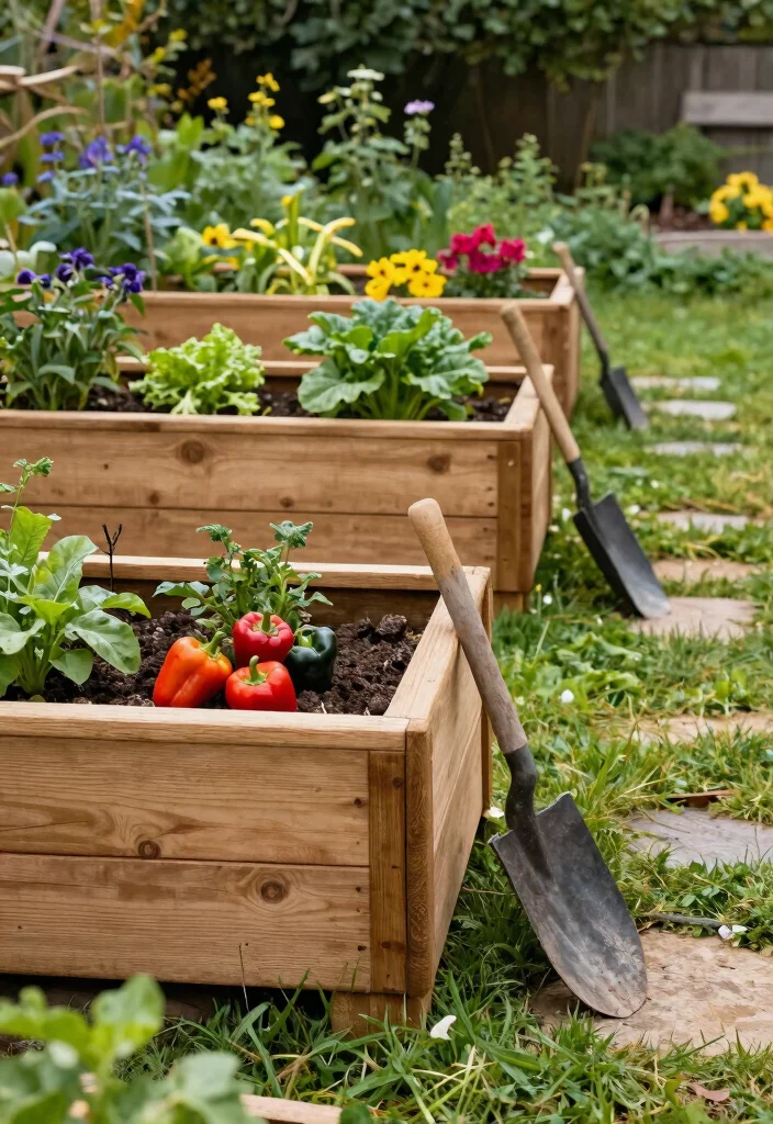 21 Beautiful Backyard Raised Bed Garden Ideas Lush Growth 2. Rustic Wooden Raised Beds 0