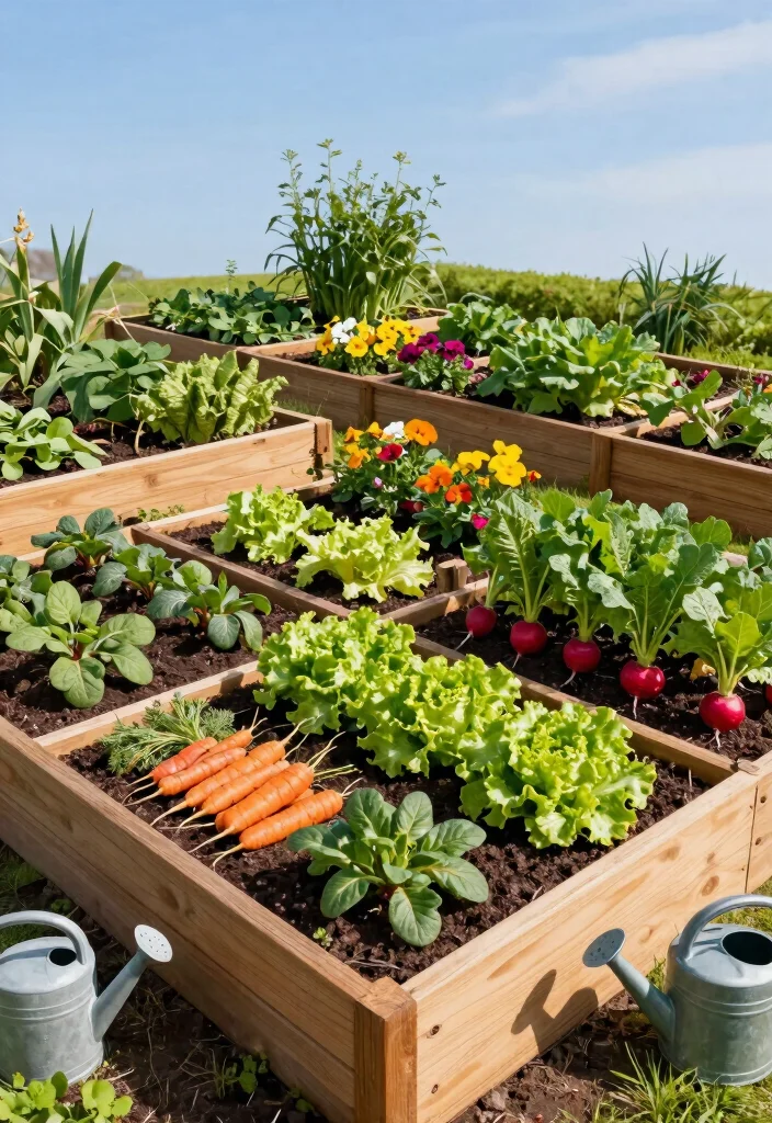 21 Beautiful Backyard Raised Bed Garden Ideas Lush Growth 4. Square Foot Gardening 0