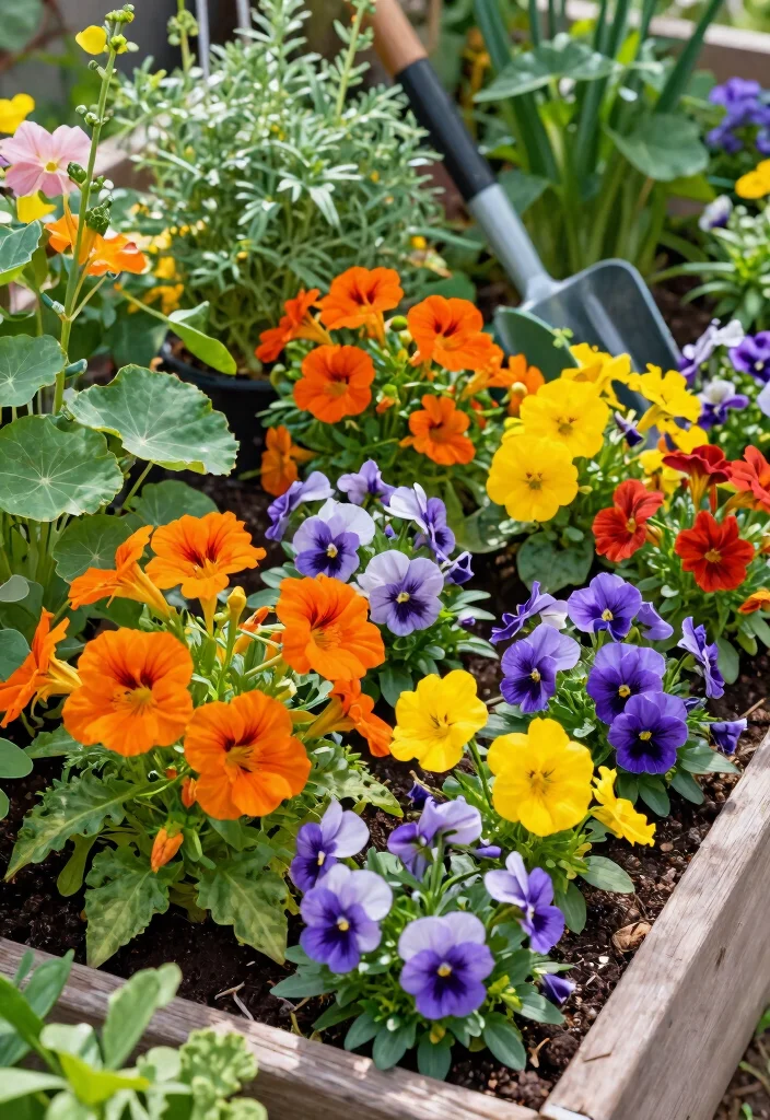 21 Beautiful Backyard Raised Bed Garden Ideas Lush Growth 8. Edible Flower Beds 0