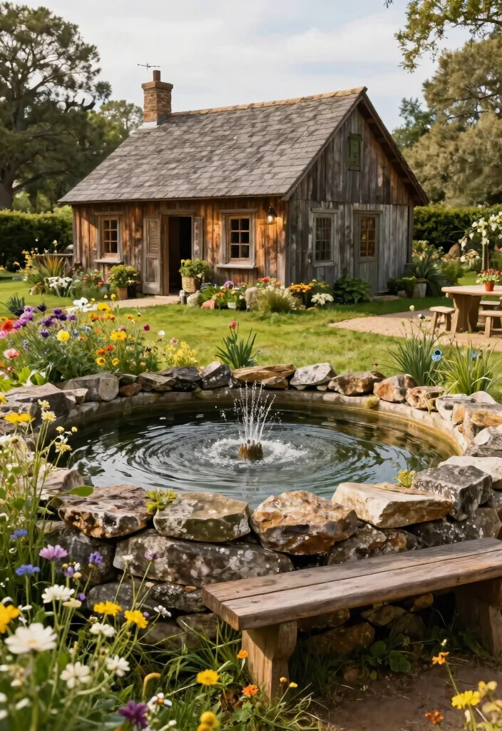 21 Stunning Garden Pond Ideas for a Peaceful Backyard Oasis 11. Rustic Farmhouse Pond 0