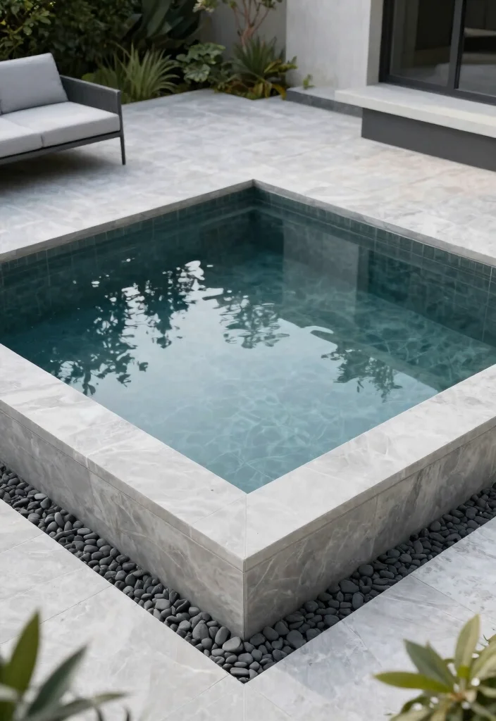 21 Stunning Garden Pond Ideas for a Peaceful Backyard Oasis 12. Modern Geometric Pond 0