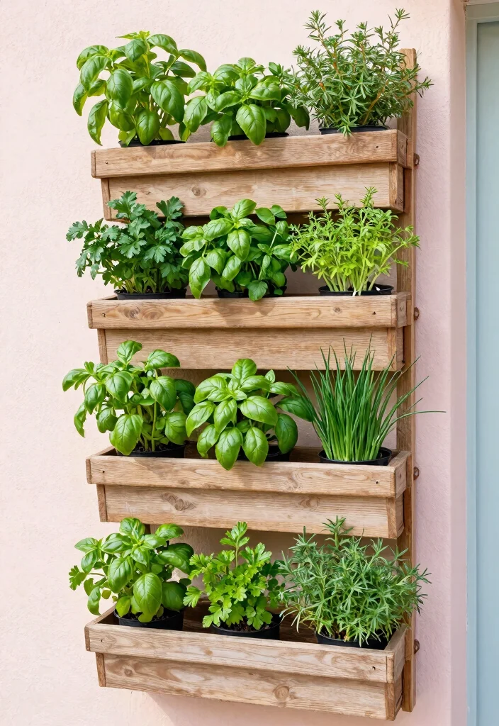 21 Stunning Large Outdoor Planter Ideas for Curb Appeal 1. Vertical Herb Garden Planter 0
