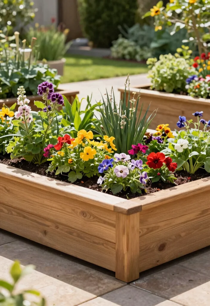 21 Stunning Large Outdoor Planter Ideas for Curb Appeal 15. Elegant Raised Bed Planters 0