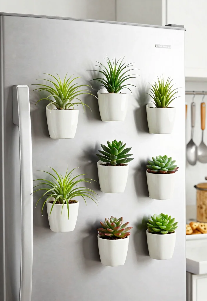 21 Stunning Plant Wall Shelf Ideas to Display Your Jungle 15. Magnetic Plant Holders 0