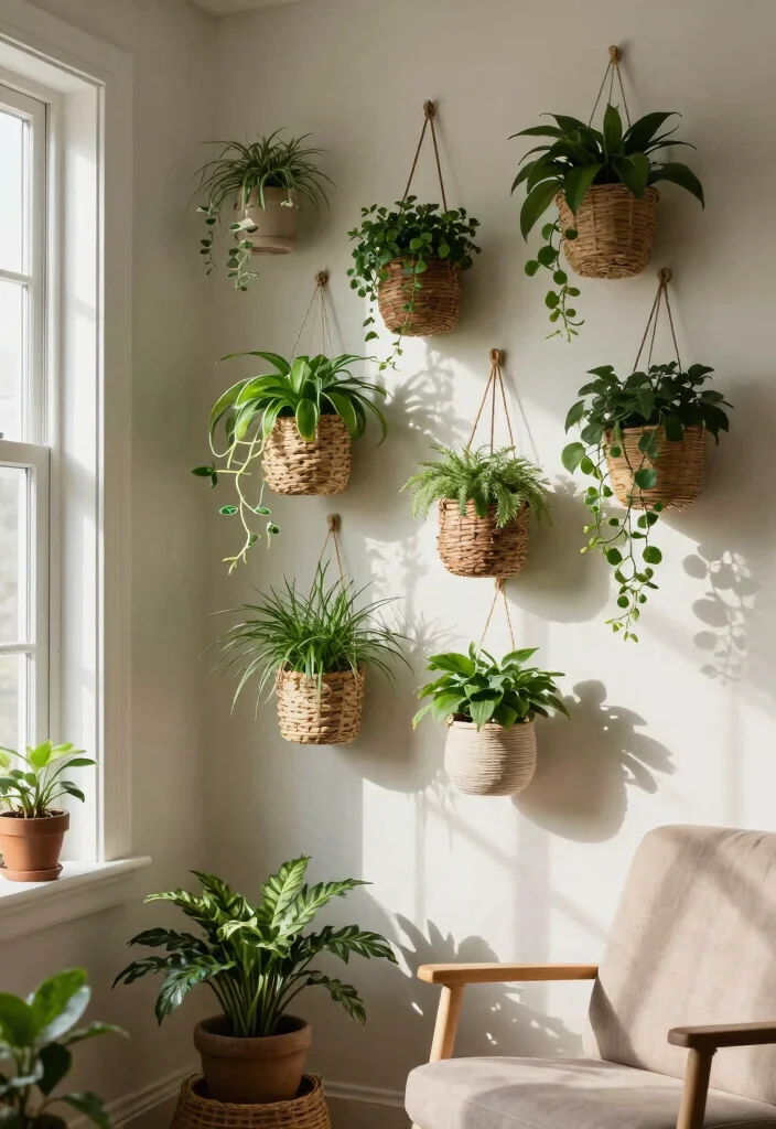 21 Stunning Plant Wall Shelf Ideas to Display Your Jungle 16. Hanging Wall Planters 0