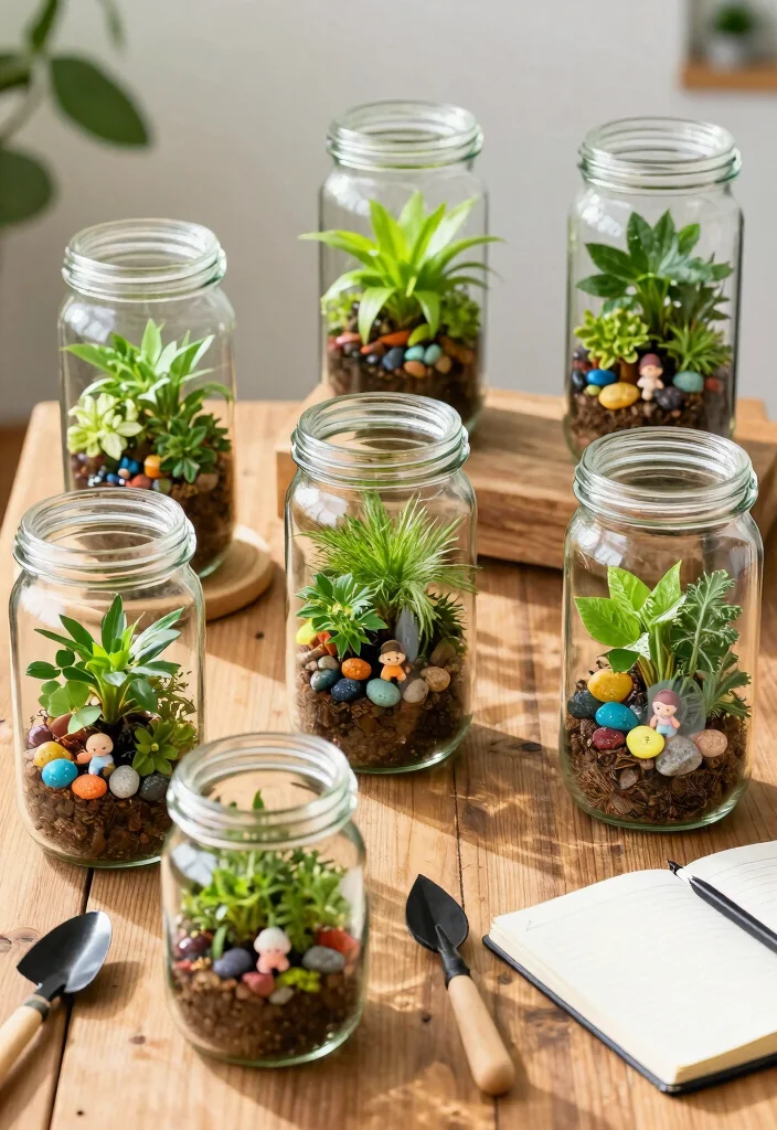 21 Stunning Plant Wall Shelf Ideas to Display Your Jungle 17. Clear Jar Terrariums 0