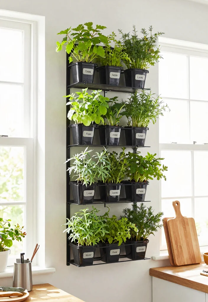 21 Stunning Plant Wall Shelf Ideas to Display Your Jungle 19. Vertical Herb Garden 0